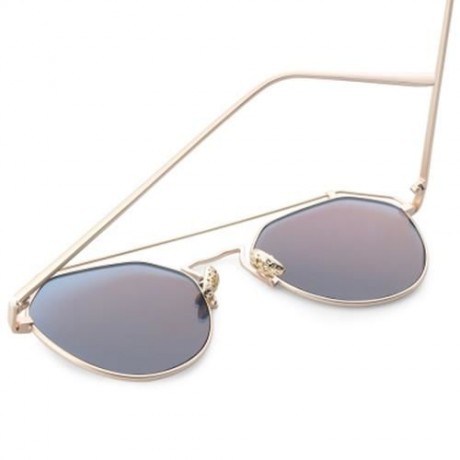 STYLISH UNISEX COLOR COATED HOLLOW IRREGULAR SUNGLASSES (#1)