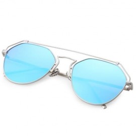 STYLISH UNISEX COLOR COATED HOLLOW IRREGULAR SUNGLASSES (#3)