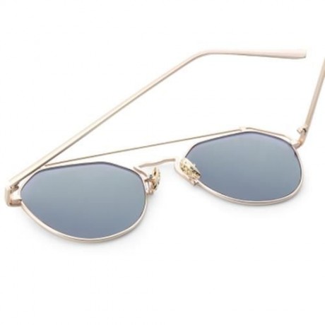 STYLISH UNISEX COLOR COATED HOLLOW IRREGULAR SUNGLASSES (#4)