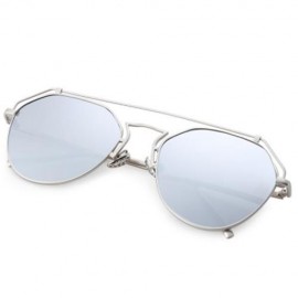 STYLISH UNISEX COLOR COATED HOLLOW IRREGULAR SUNGLASSES (#5)