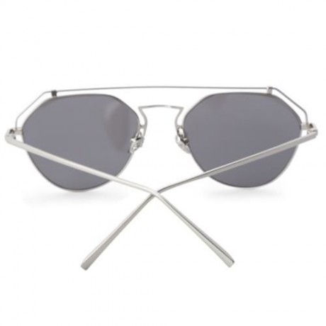STYLISH UNISEX COLOR COATED HOLLOW IRREGULAR SUNGLASSES (#5)