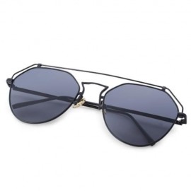 STYLISH UNISEX COLOR COATED HOLLOW IRREGULAR SUNGLASSES (#6)