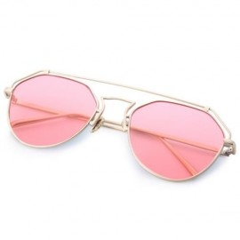 STYLISH UNISEX COLOR COATED HOLLOW IRREGULAR SUNGLASSES (#7)