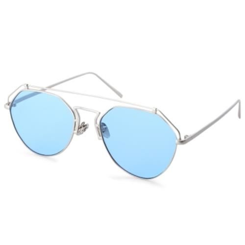 STYLISH UNISEX COLOR COATED HOLLOW IRREGULAR SUNGLASSES (#8)