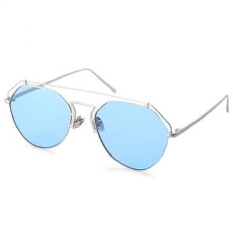 STYLISH UNISEX COLOR COATED HOLLOW IRREGULAR SUNGLASSES (#8)
