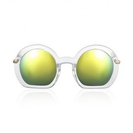 COLOR COATED ROUND FRAME SUNGLASSES (#4)