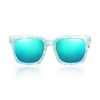 STYLISH FEMALE COLOR COATED SQUARE FRAME UV PROTECTION SUNGLASSES (#2)