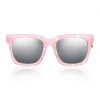 STYLISH FEMALE COLOR COATED SQUARE FRAME UV PROTECTION SUNGLASSES (#4)