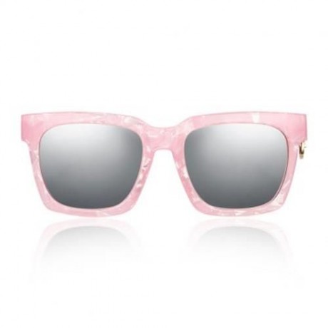 STYLISH FEMALE COLOR COATED SQUARE FRAME UV PROTECTION SUNGLASSES (#4)