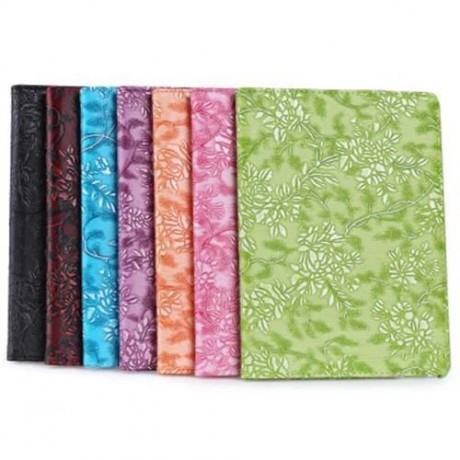 360 DEGREE ROTATING GRAPE GRAIN PATTERN PU LEATHER STAND FLIP FOLIO CASE FOR IPAD AIR 2 (L
