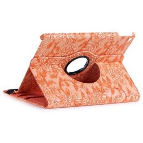 360 DEGREE ROTATING GRAPE GRAIN PATTERN PU LEATHER STAND FLIP FOLIO CASE FOR IPAD AIR 2 (O