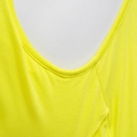 CHIC SOLID COLOR MATERNITY BREASTFEEDING CLOTHING PREGNANT WOMEN TANK TOP (YELLOW)