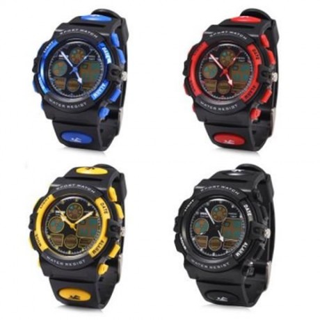 SKMEI 1163 DUAL MOVT QUARTZ WATCH LED DIGITAL LIGHT LUMINOUS POINTER CALENDAR CHRONOGRAPH 