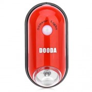 DOODA ELLIPTICAL MULTIFUNCTION NIGHT LIGHT ENERGY SAVING HUMAN BODY LAMP SENSOR (RED)
