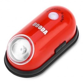 DOODA ELLIPTICAL MULTIFUNCTION NIGHT LIGHT ENERGY SAVING HUMAN BODY LAMP SENSOR (RED)