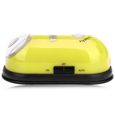 DOODA ELLIPTICAL MULTIFUNCTION NIGHT LIGHT ENERGY SAVING HUMAN BODY LAMP SENSOR (YELLOW)