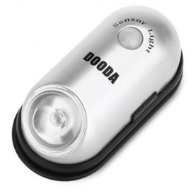 DOODA ELLIPTICAL MULTIFUNCTION NIGHT LIGHT ENERGY SAVING HUMAN BODY LAMP SENSOR (SILVER)
