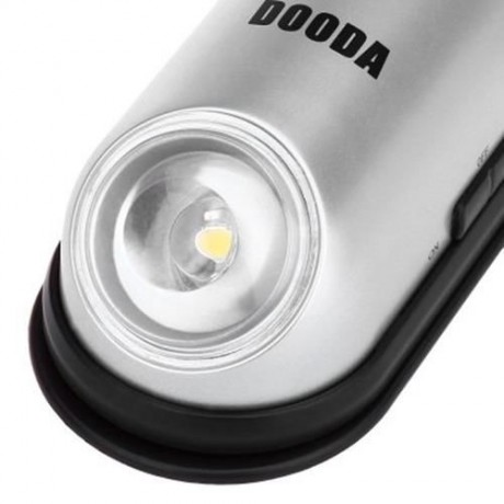 DOODA ELLIPTICAL MULTIFUNCTION NIGHT LIGHT ENERGY SAVING HUMAN BODY LAMP SENSOR (SILVER)