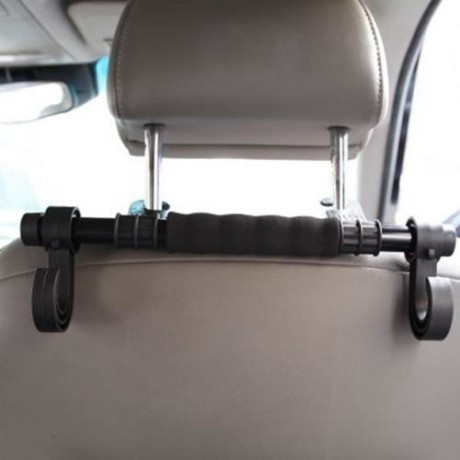 LEBOSH CAR DOUBLE HOOK BACK EXTENSION HOOK COAT HANGER BLACK