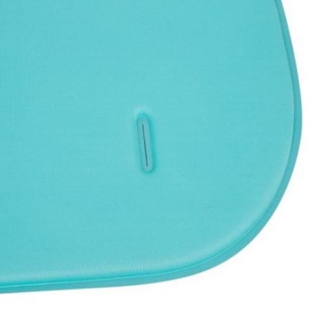 SOLID COLOR BREATHABLE COTTON CUSHION FOR BABY CARRIAGE (LIGHT BLUE)