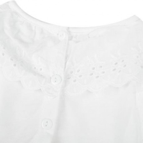 2PCS CUTE BABIES COTTON ROUND NECK TOPS POLKA DOT SHORTS (LIGHT BLUE)