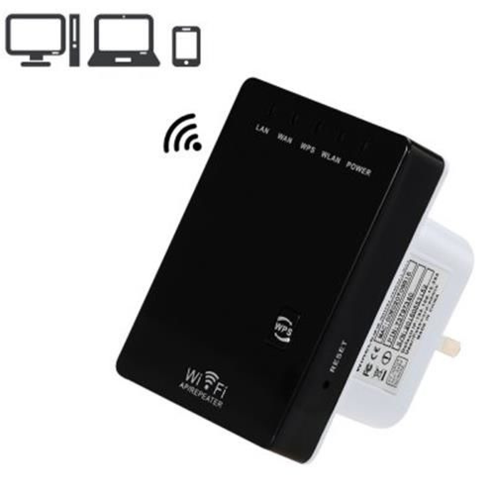 PIXLINK 300MBPS WIFI ROUTER REPEATER 2DBI ANTENNA SIGNAL BOOSTER DUAL LAN PORT (BLACK)
