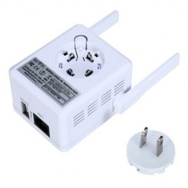 PIXLINK 300MBPS WIFI REPEATER NETWORK ROUTER EXPANDER RANGE WIRELESS SIGNAL BOOSTER (WHITE
