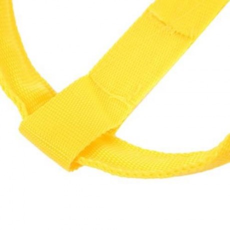 LEDS PET DOG CAT SAFETY COLLAR GLOW FLASH LIGHT BELT LEASH TETHER ROPE (YELLOW)