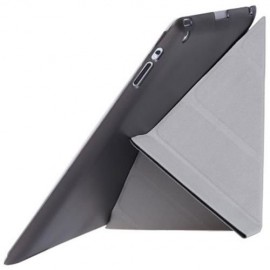 ULTRA SLIM REMOVABLE PU LEATHER PC BACK COVER SMART SLEEP MULTI-FOLDING STAND FOR IPAD 2 /