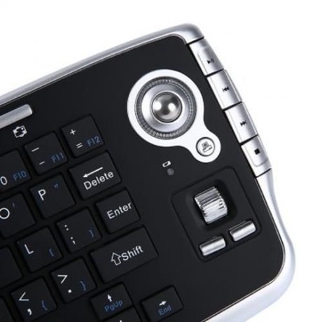 FN - 717 3 IN 1 2.4G WIRELESS KEYBOARD MOUSE SMART TV REMOTE CONTROL (BLACK)