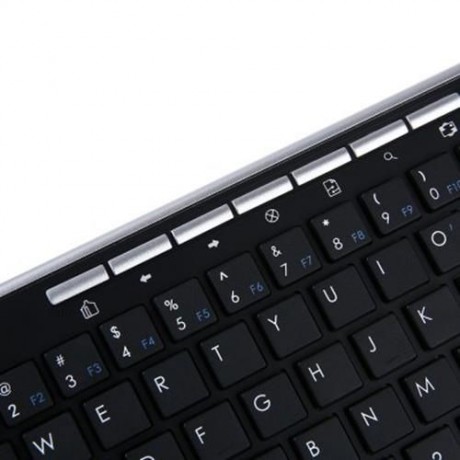 FN - 717 3 IN 1 2.4G WIRELESS KEYBOARD MOUSE SMART TV REMOTE CONTROL (BLACK)