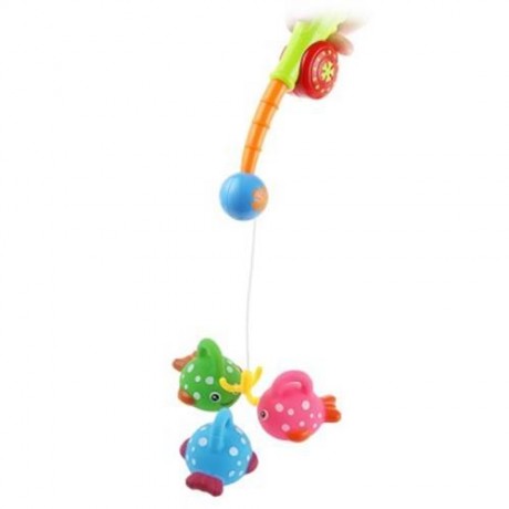 BABY FLOATING PADDLE FISHING GAME BATH TUB TOY (COLORMIX)