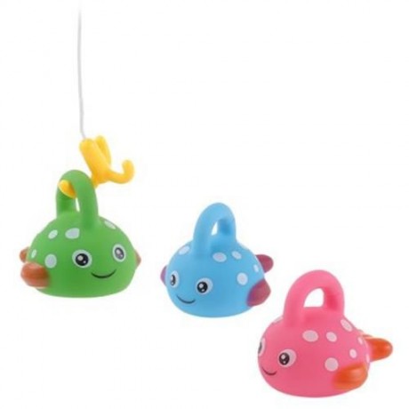 BABY FLOATING PADDLE FISHING GAME BATH TUB TOY (COLORMIX)