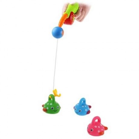 BABY FLOATING PADDLE FISHING GAME BATH TUB TOY (COLORMIX)