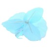 50PCS ARTIFICIAL BUTTERFLY ORCHID SILK FLOWERS CLOTHES HEADS PARTY DECORATION (LAKE BLUE)