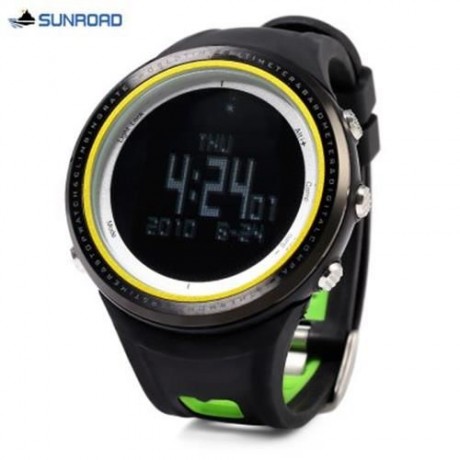 SUNROAD FR800NB MULTIFUNCTIONAL DIGITAL SPORTS WATCH ALTIMETER STOPWATCH BAROMETER PEDOMET