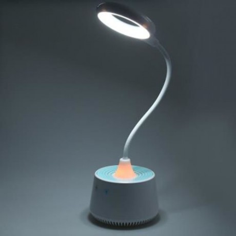 LED USB RECHARGEABLE AIR PURIFICATION LAMP DIMMING ADJUSTABLE NIGHT LIGHT (ICE BLUE)