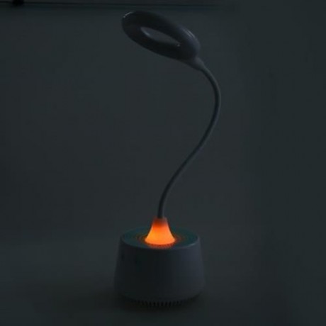 LED USB RECHARGEABLE AIR PURIFICATION LAMP DIMMING ADJUSTABLE NIGHT LIGHT (ICE BLUE)