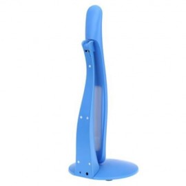 FOLDABLE 24 LEDS DIMMABLE DESK LAMP USB TOUCH SENSOR LED READING TABLE LIGHT (ICE BLUE)