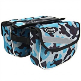 CTSMART BICYCLE FRAME DOUBLE SADDLE BAG (MARINE CAMOUFLAGE)
