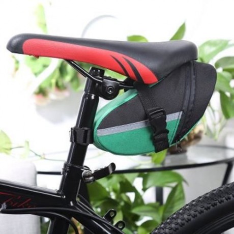 B - SOUL PORTABLE ADJUSTABLE QUAKEPROOF PADDED CYCLING SEAT TAIL BAG OUTDOOR BIKE POUCH (B