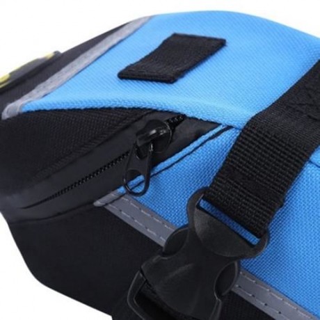 B - SOUL PORTABLE ADJUSTABLE QUAKEPROOF PADDED CYCLING SEAT TAIL BAG OUTDOOR BIKE POUCH (B