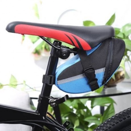 B - SOUL PORTABLE ADJUSTABLE QUAKEPROOF PADDED CYCLING SEAT TAIL BAG OUTDOOR BIKE POUCH (B