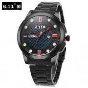 6.11 NO - 004 MALE PHOTOVOLTAIC ENERGY QUARTZ WATCH MINERAL REINFORCED GLASS CALENDAR WRIS