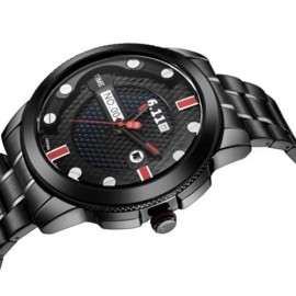 6.11 NO - 004 MALE PHOTOVOLTAIC ENERGY QUARTZ WATCH MINERAL REINFORCED GLASS CALENDAR WRIS