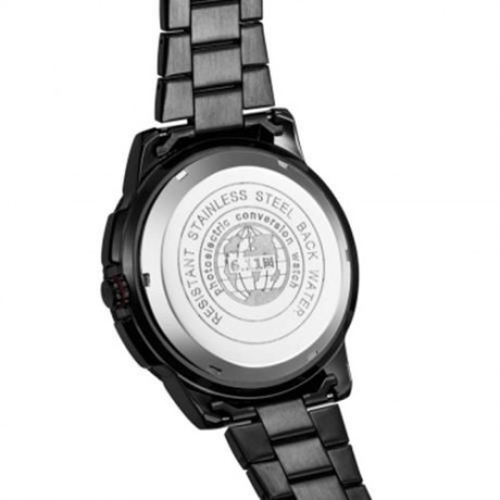 6.11 NO - 004 MALE PHOTOVOLTAIC ENERGY QUARTZ WATCH MINERAL REINFORCED GLASS CALENDAR WRIS
