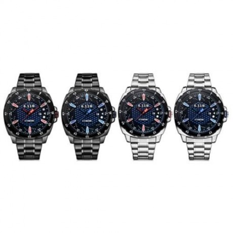 6.11 NO - 005 MALE PHOTOVOLTAIC ENERGY QUARTZ WATCH MINERAL REINFORCED GLASS CALENDAR WRIS