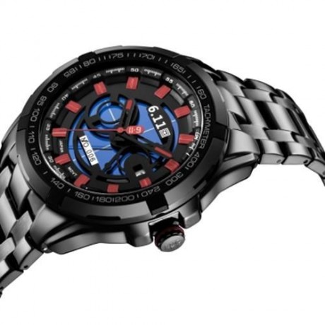 6.11 NO - 006 MALE PHOTOVOLTAIC ENERGY QUARTZ WATCH MINERAL REINFORCED GLASS CALENDAR WRIS