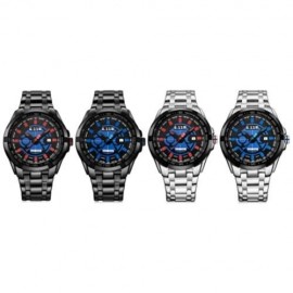 6.11 NO - 006 MALE PHOTOVOLTAIC ENERGY QUARTZ WATCH MINERAL REINFORCED GLASS CALENDAR WRIS