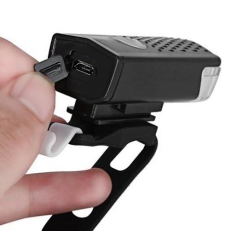 WATER RESISTANT RECHARGEABLE MOUNTAIN BIKE FRONT LIGHT WITH USB CHANGER FOR NIGHT CYCLING 